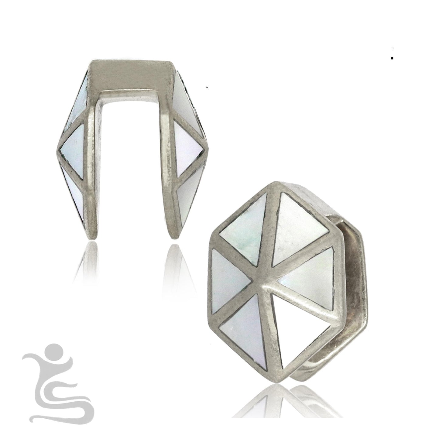 Ear Weights with mother of pearl inlayed code IW 019