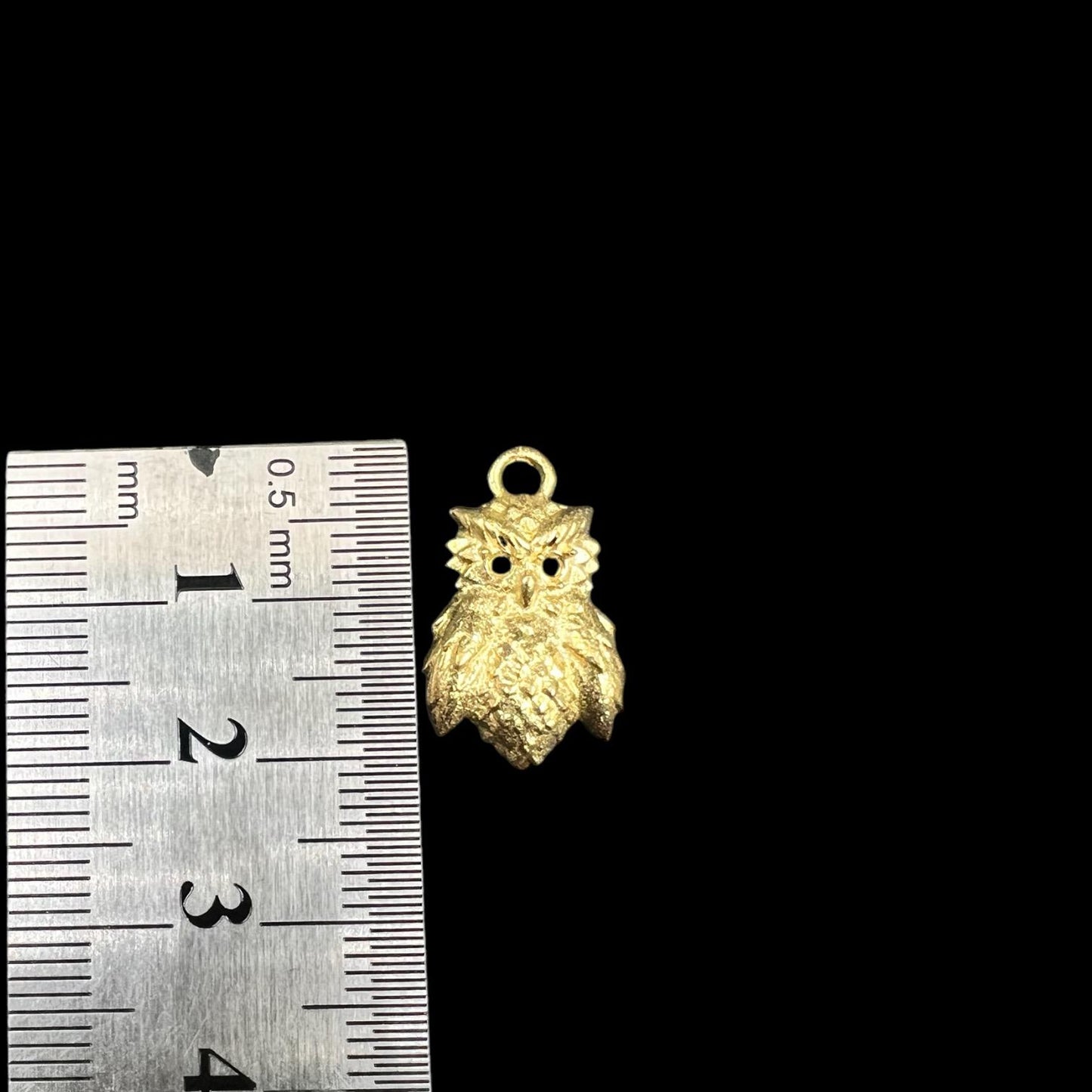 10 pcs brass charm owl