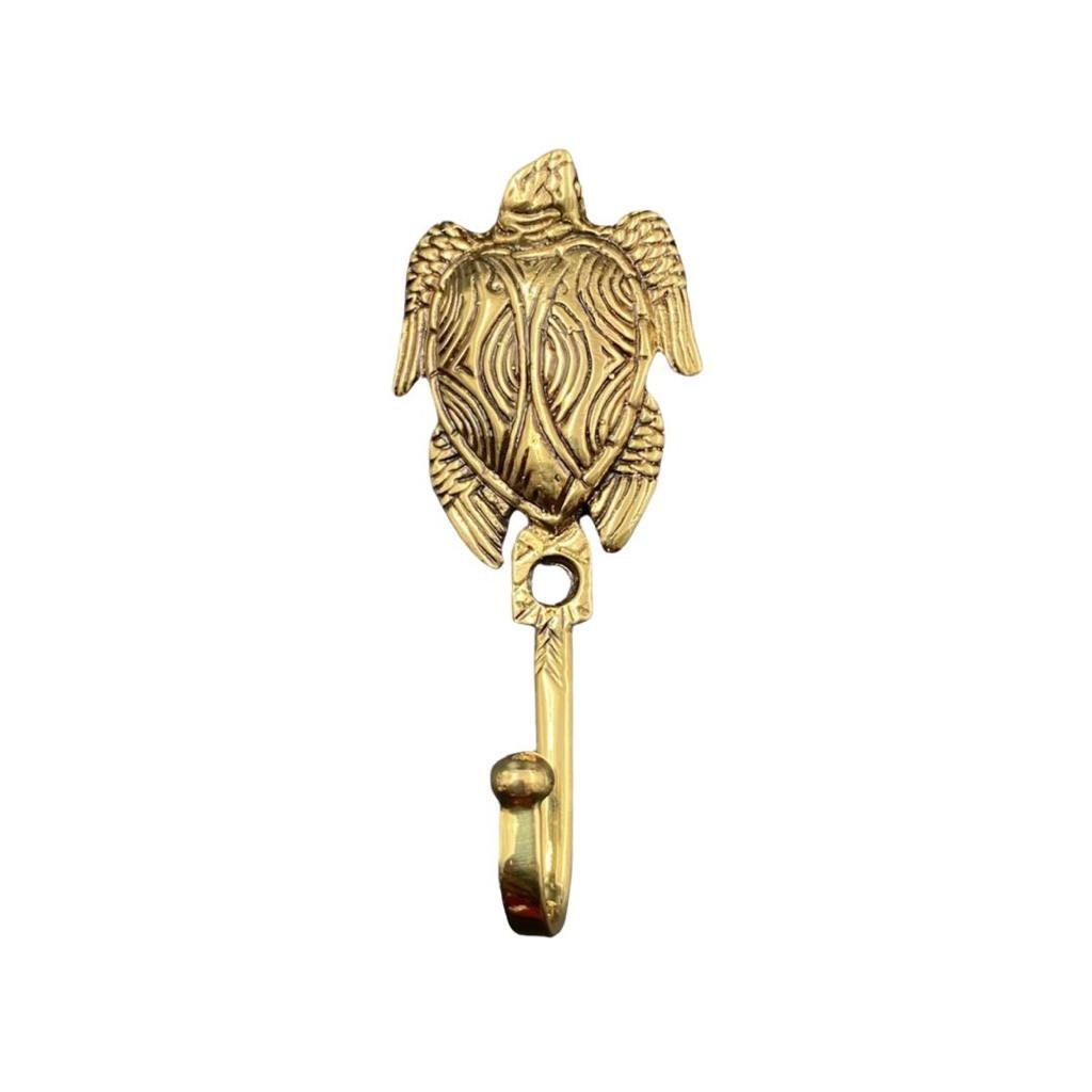 Snake and gecko Brass Hook