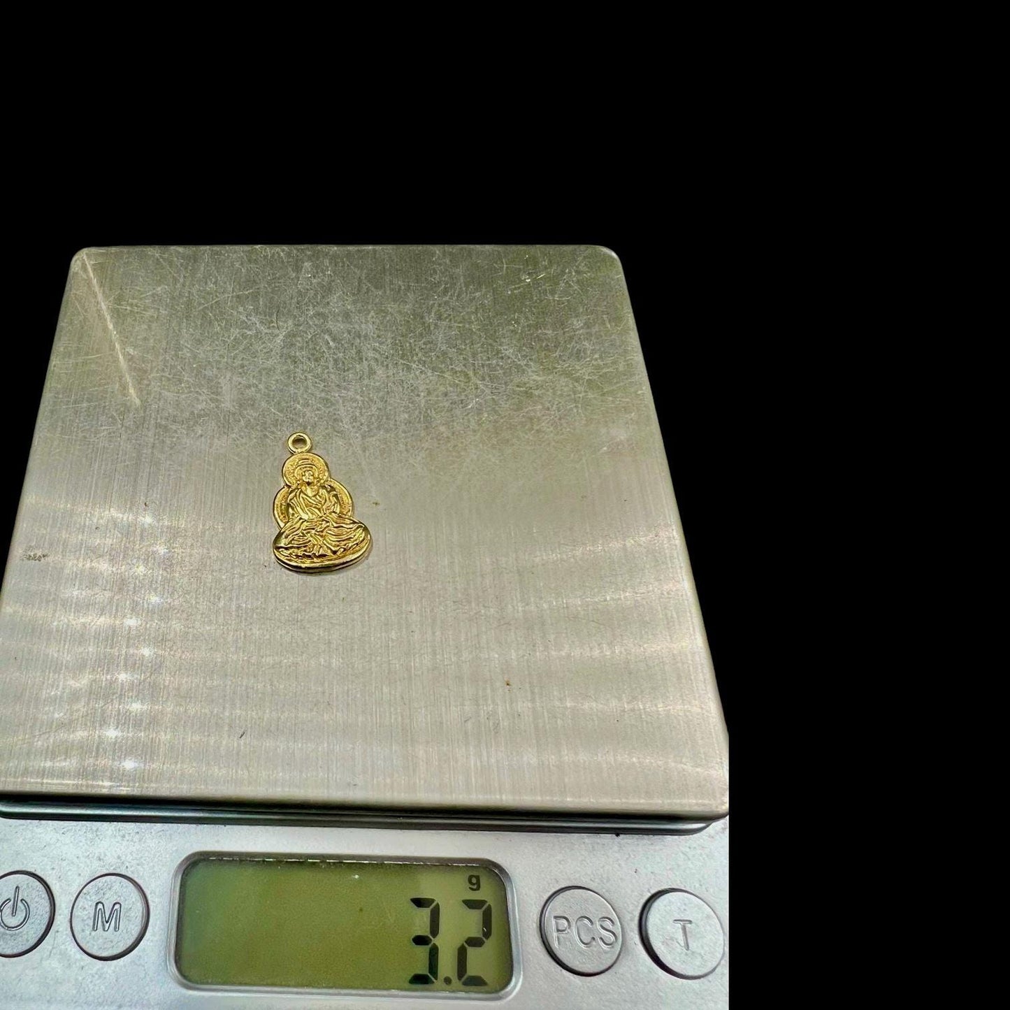 10 pcs brass charm abstract budha
