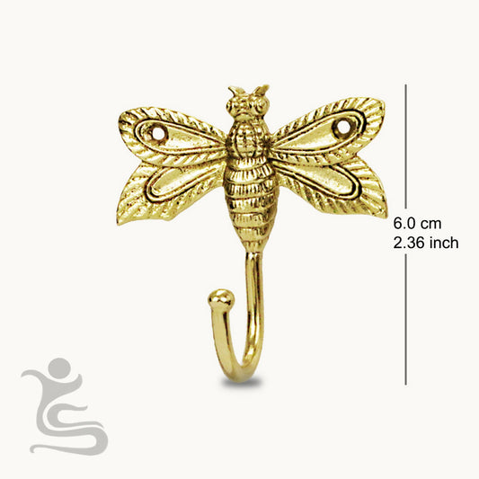 Bee, turtle, dragonfly,dolphin  Brass Hook