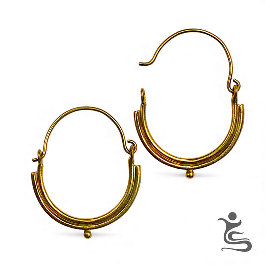 Elegant Brass Earrings – Timeless Minimalist Design for women