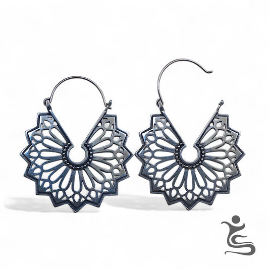 Premium White Brass Earrings – Elegant Minimalist Design