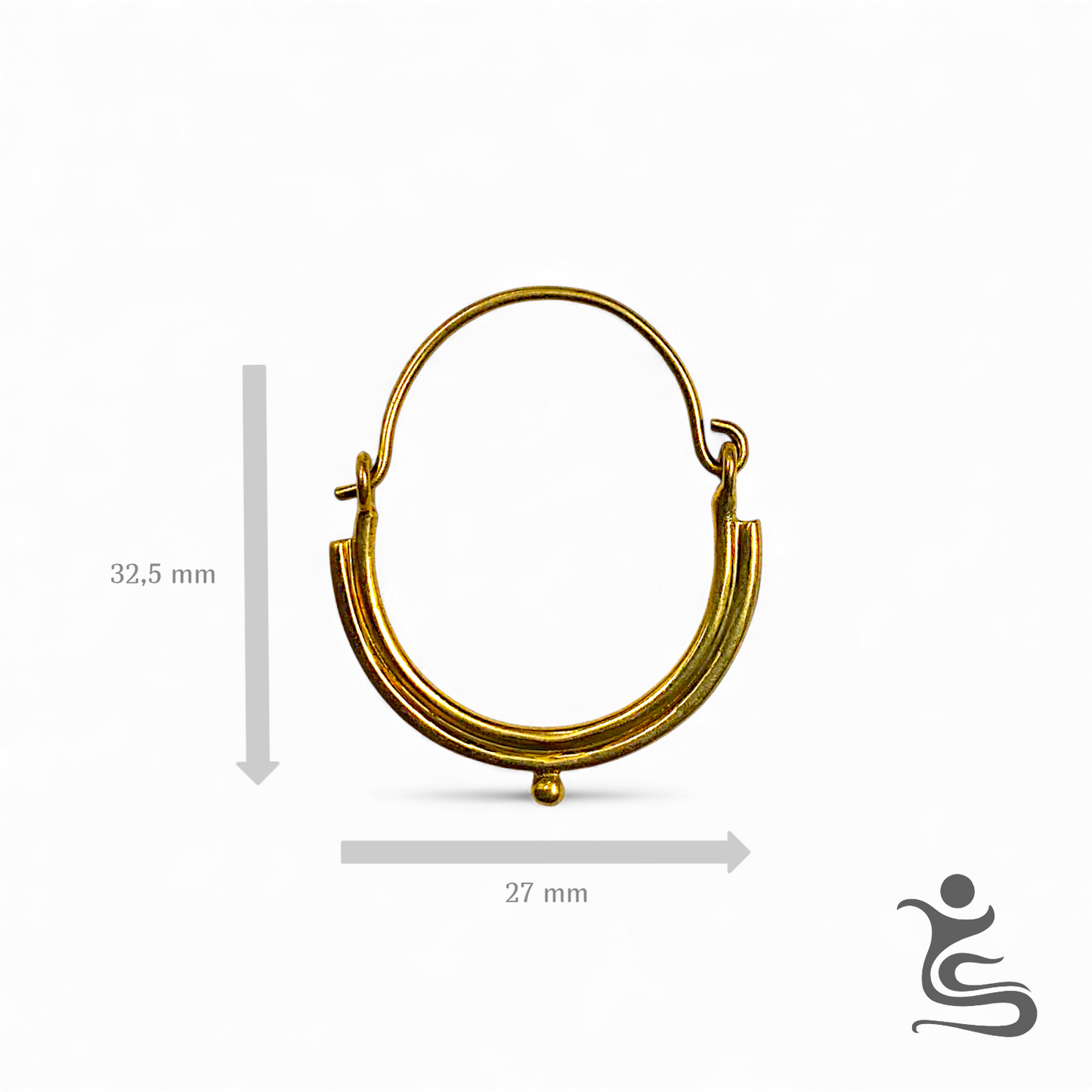 Elegant Brass Earrings – Timeless Minimalist Design for women