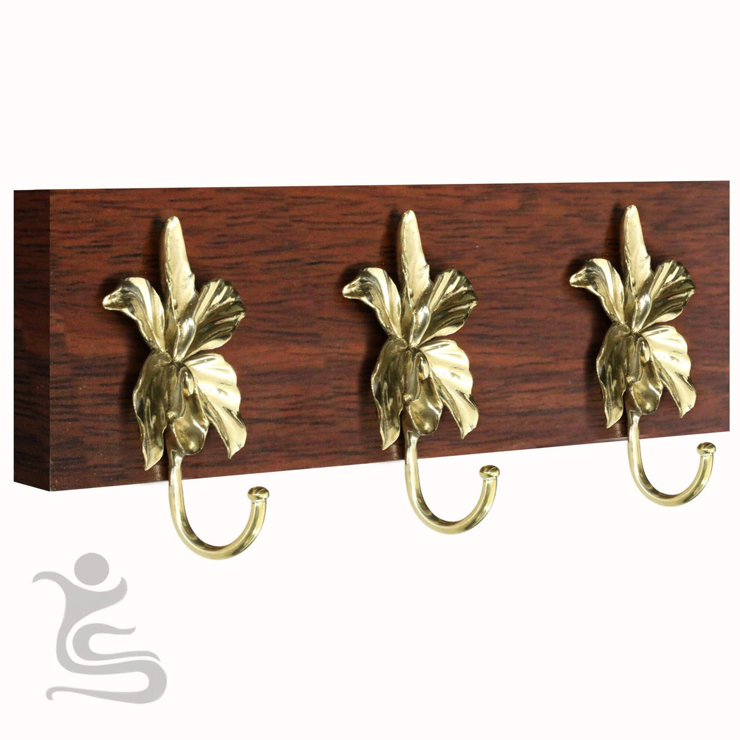 Leaf and flower Brass Hook