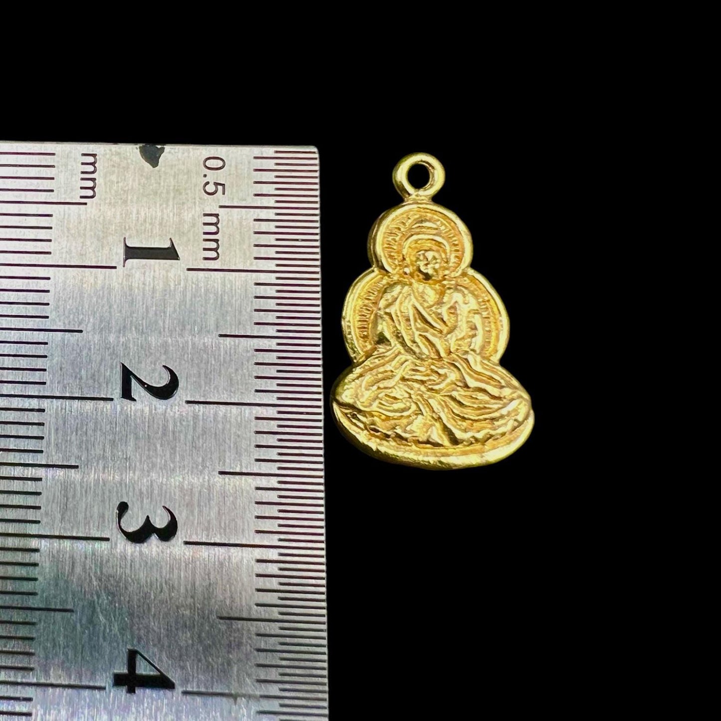 10 pcs brass charm abstract budha