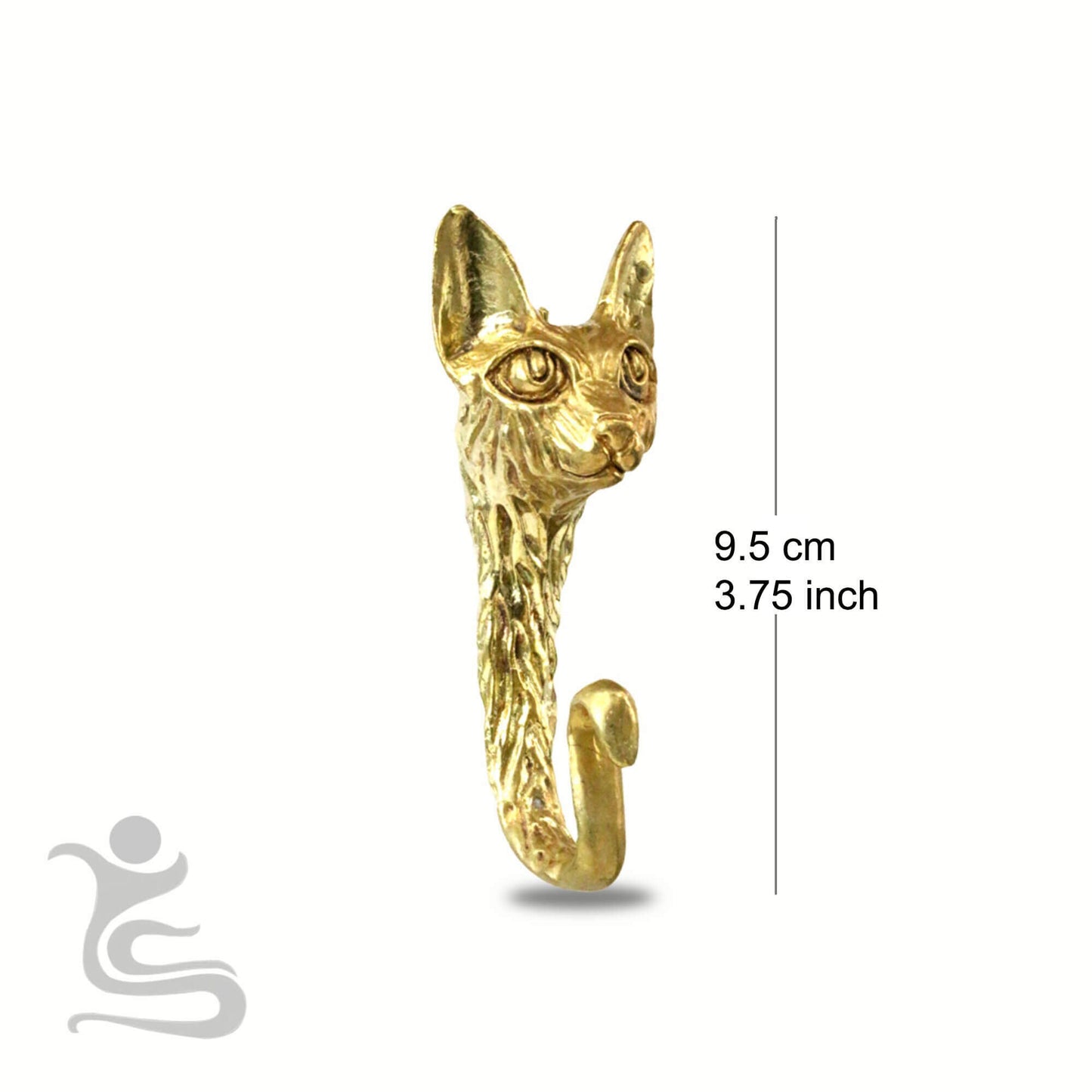 Cat decorative  Brass Hook