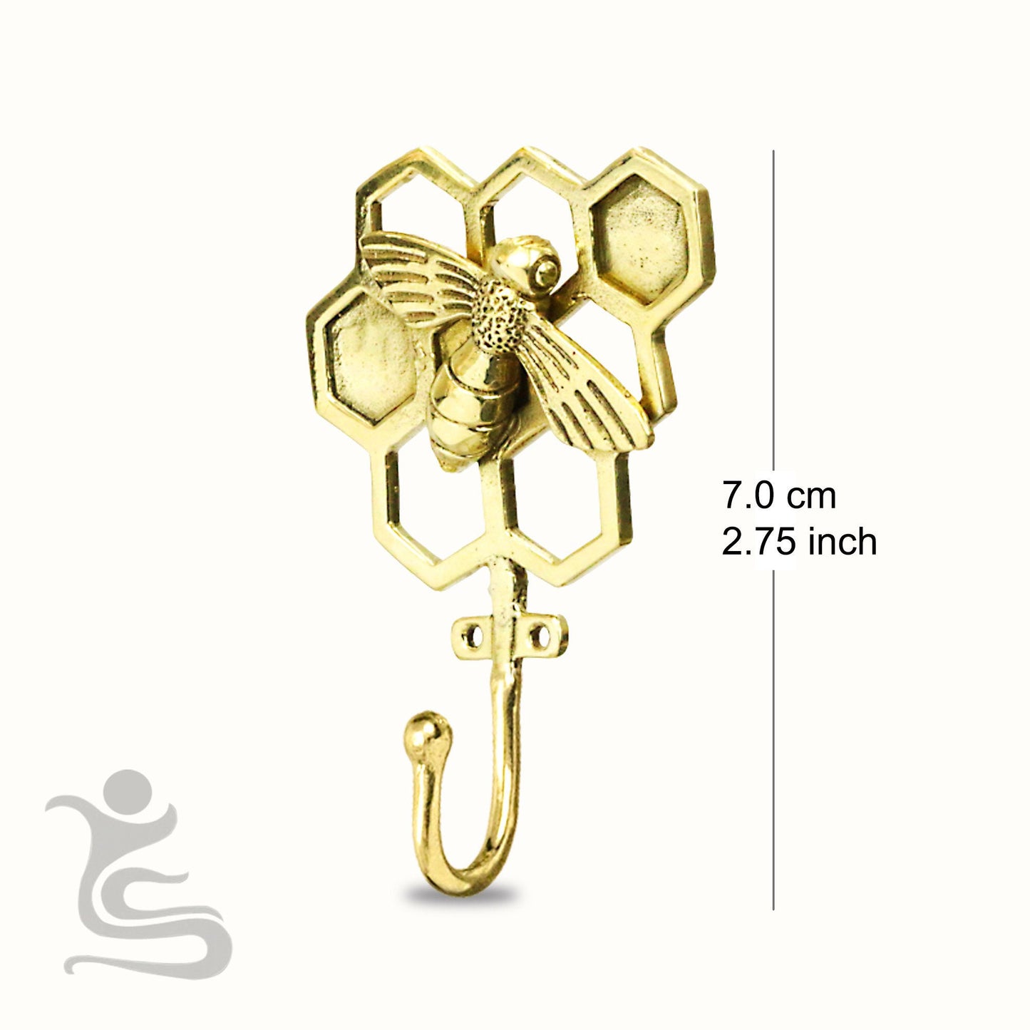 Bee, turtle, dragonfly,dolphin  Brass Hook