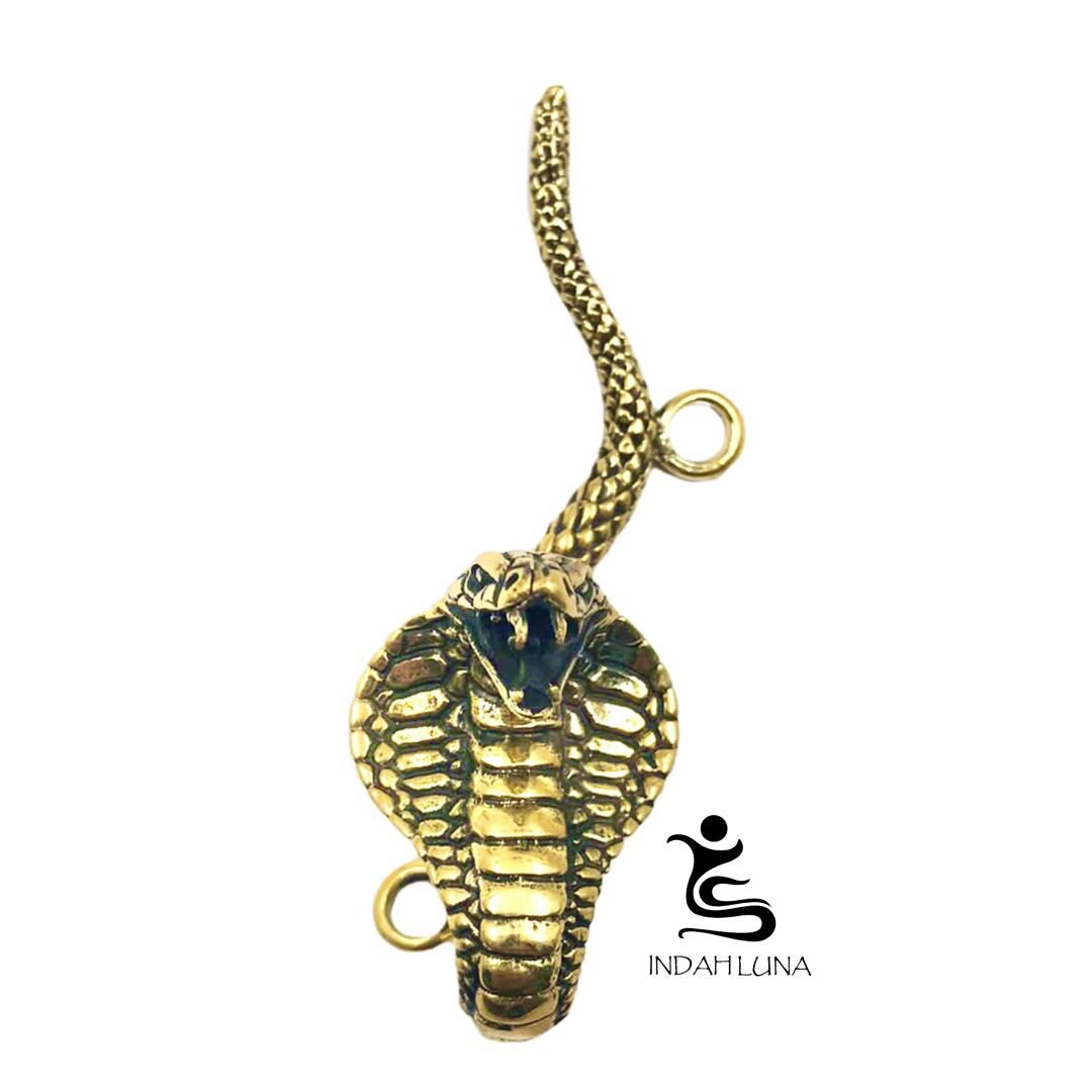 Snake and gecko  Brass Hook