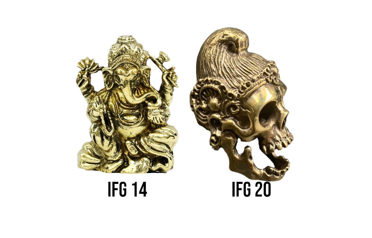 Ganesh and hanuman skullDecorative figurine
