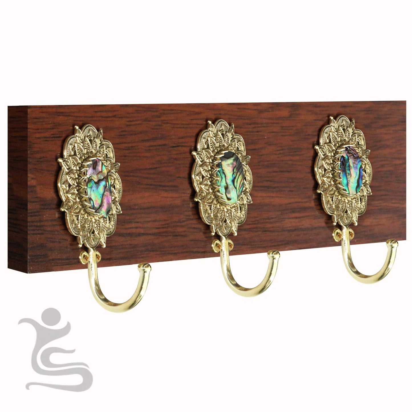 Mandala Brass Hook with inlays