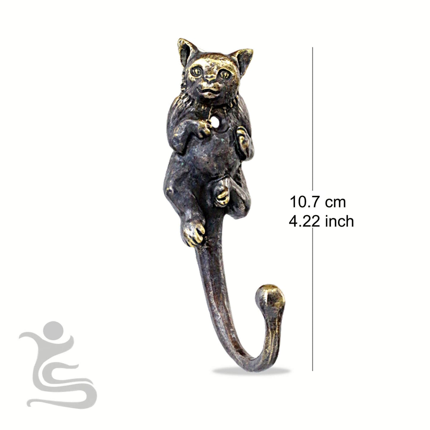 Cat decorative  Brass Hook