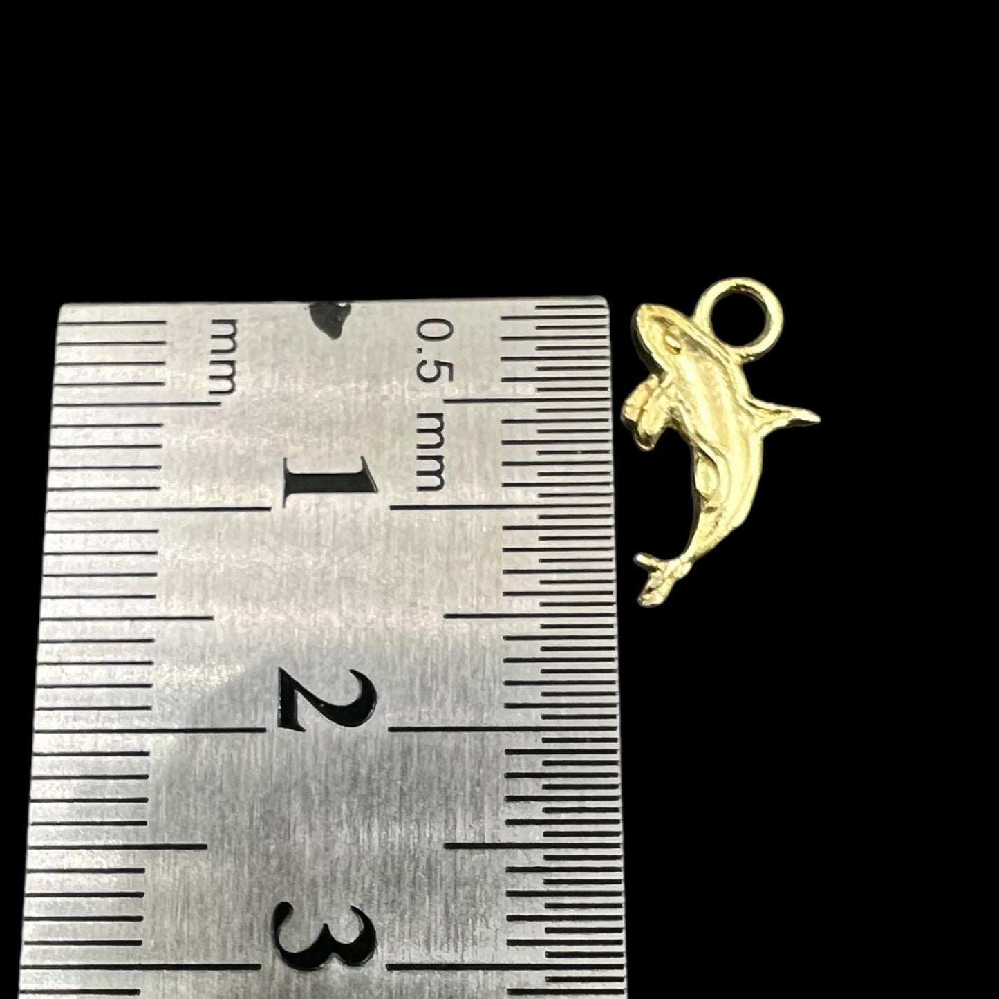 10 pcs brass charm sea horse