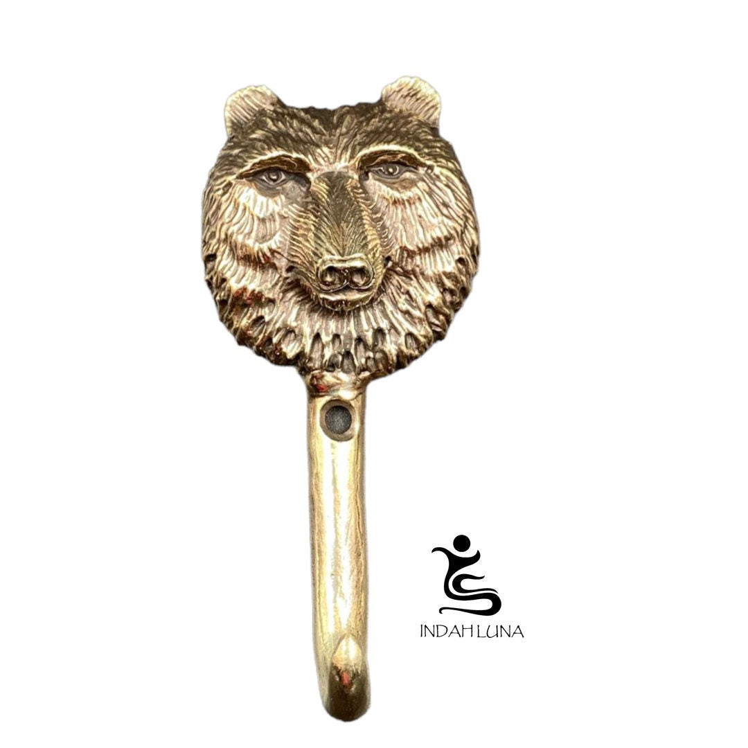 Intricate sculptured Brass Hook