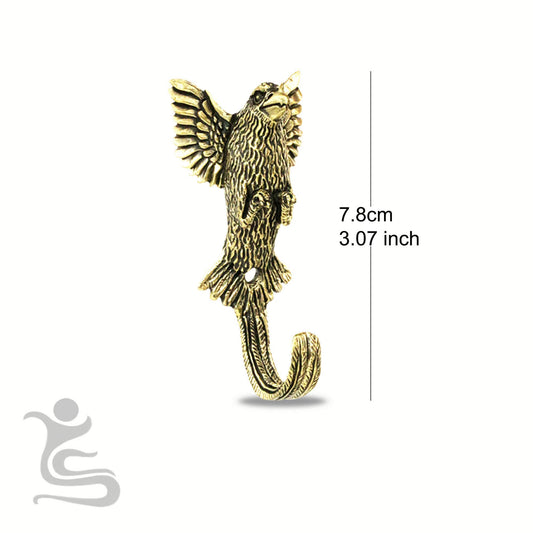 Intricate sculptured Brass Hook