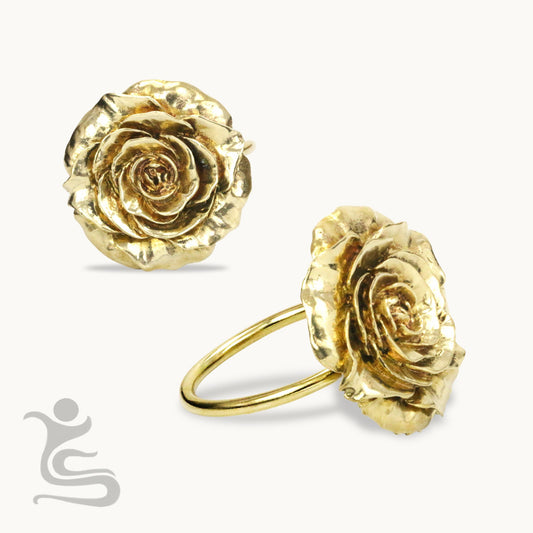 Bali and Roses Brass Napkin ring