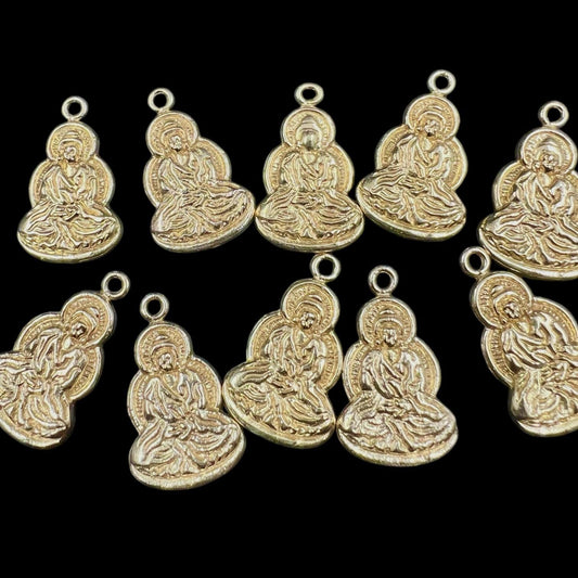 10 pcs brass charm abstract budha