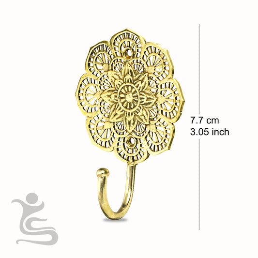 Mandala  Brass Hook