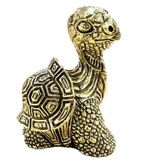 turtle monk, turtle and girrafe figurine