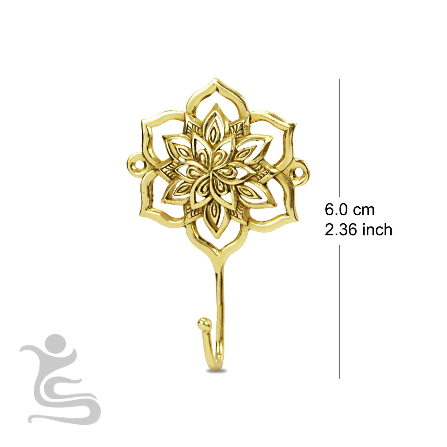 Mandala  Brass Hook