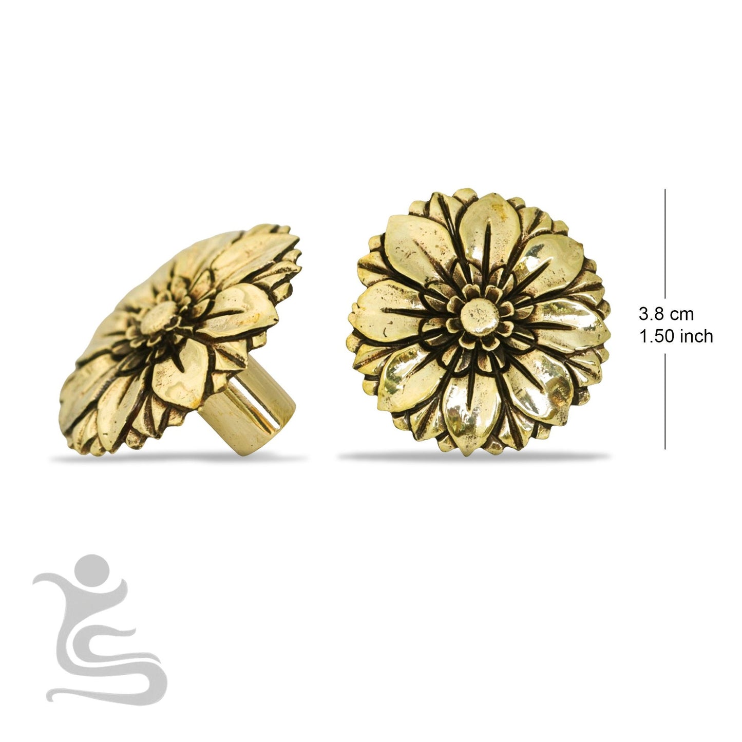 Rose flower decorative brass pulls , drawerpull, brawet knobs