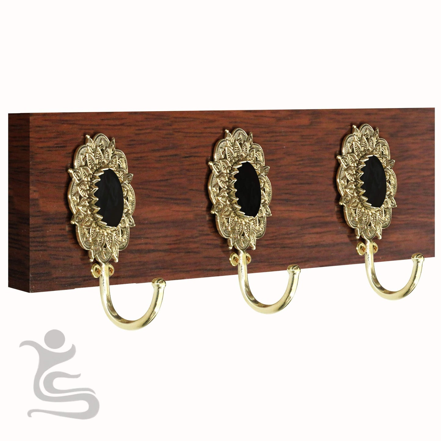 Mandala Brass Hook with inlays