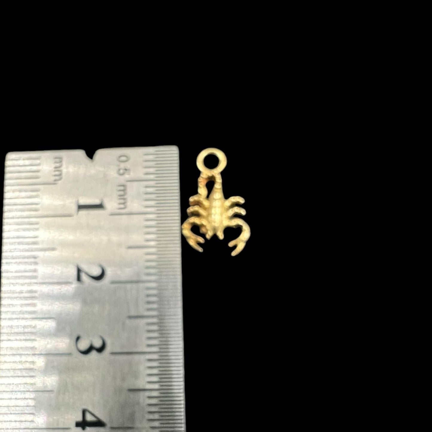 10 pcs brass charm scorpion