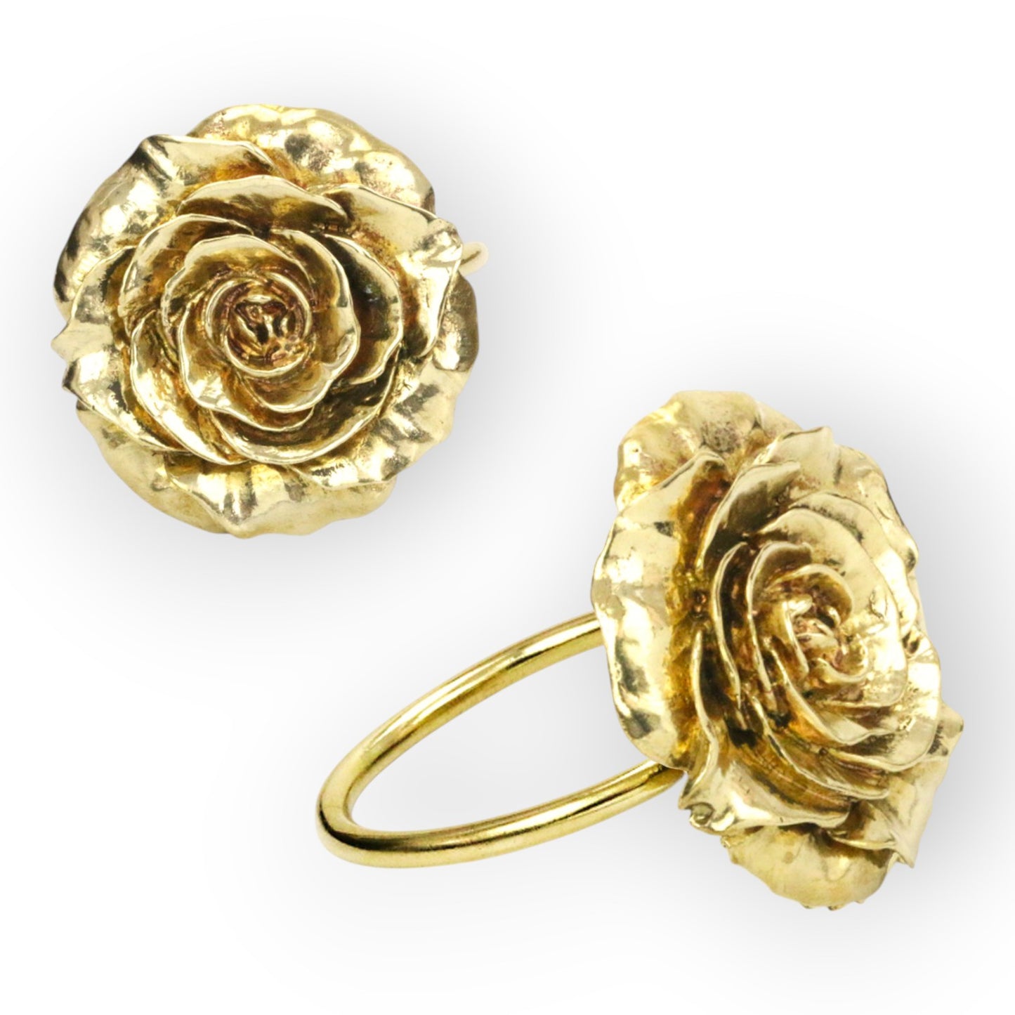 Bali and Roses Brass Napkin ring