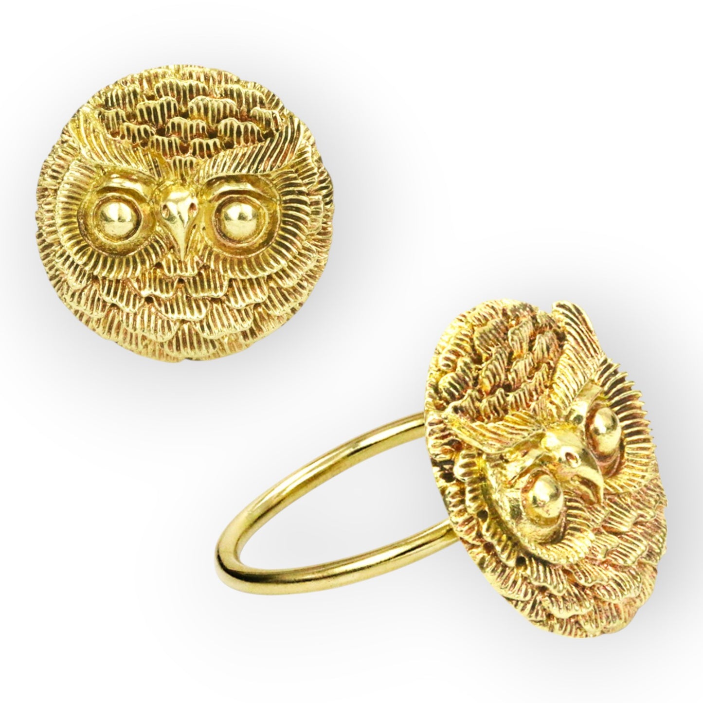Bali and Roses Brass Napkin ring