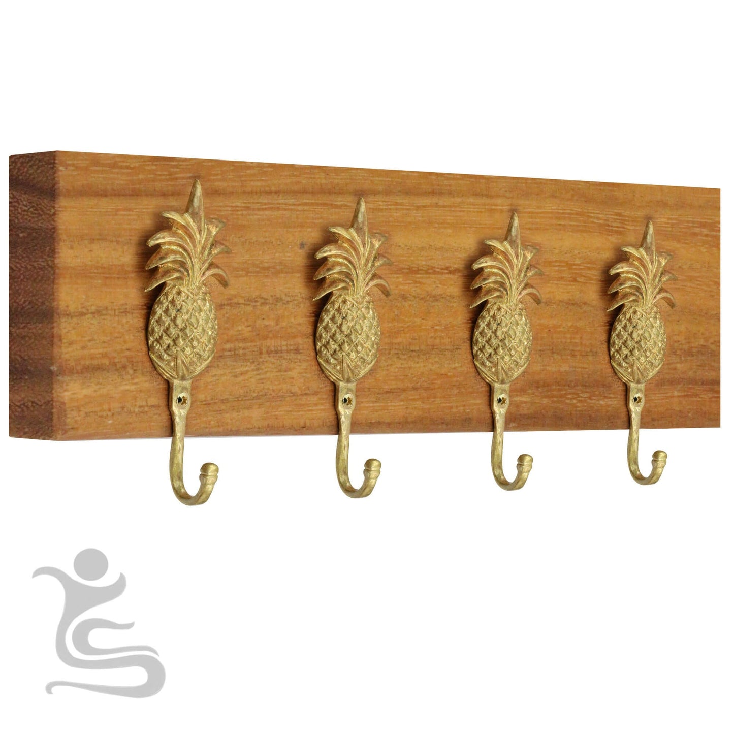 Leaf and Pineapple Brass Hook