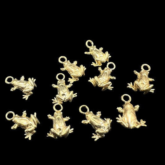10 pcs brass charm stingray