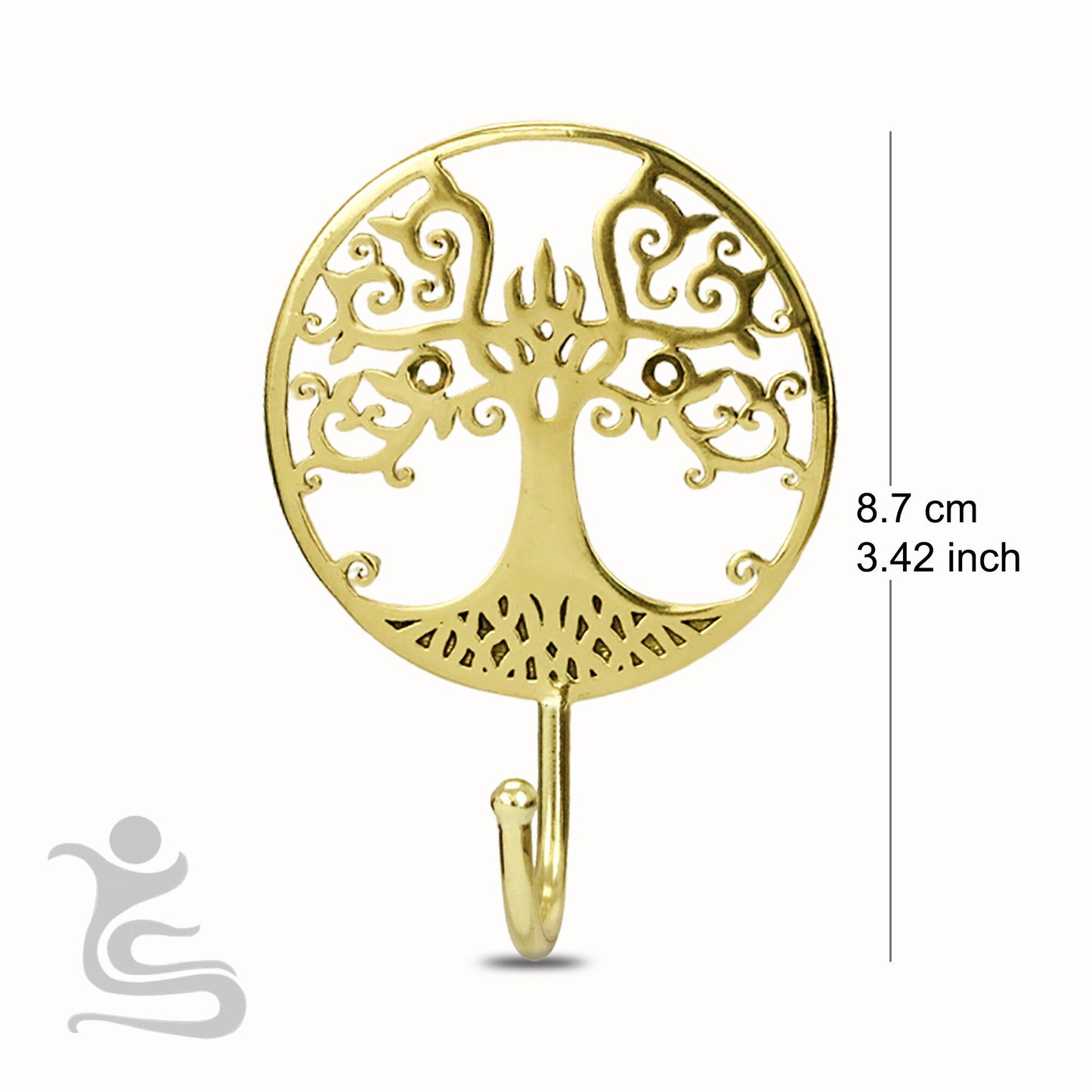 Tree Of Life  Brass Hook