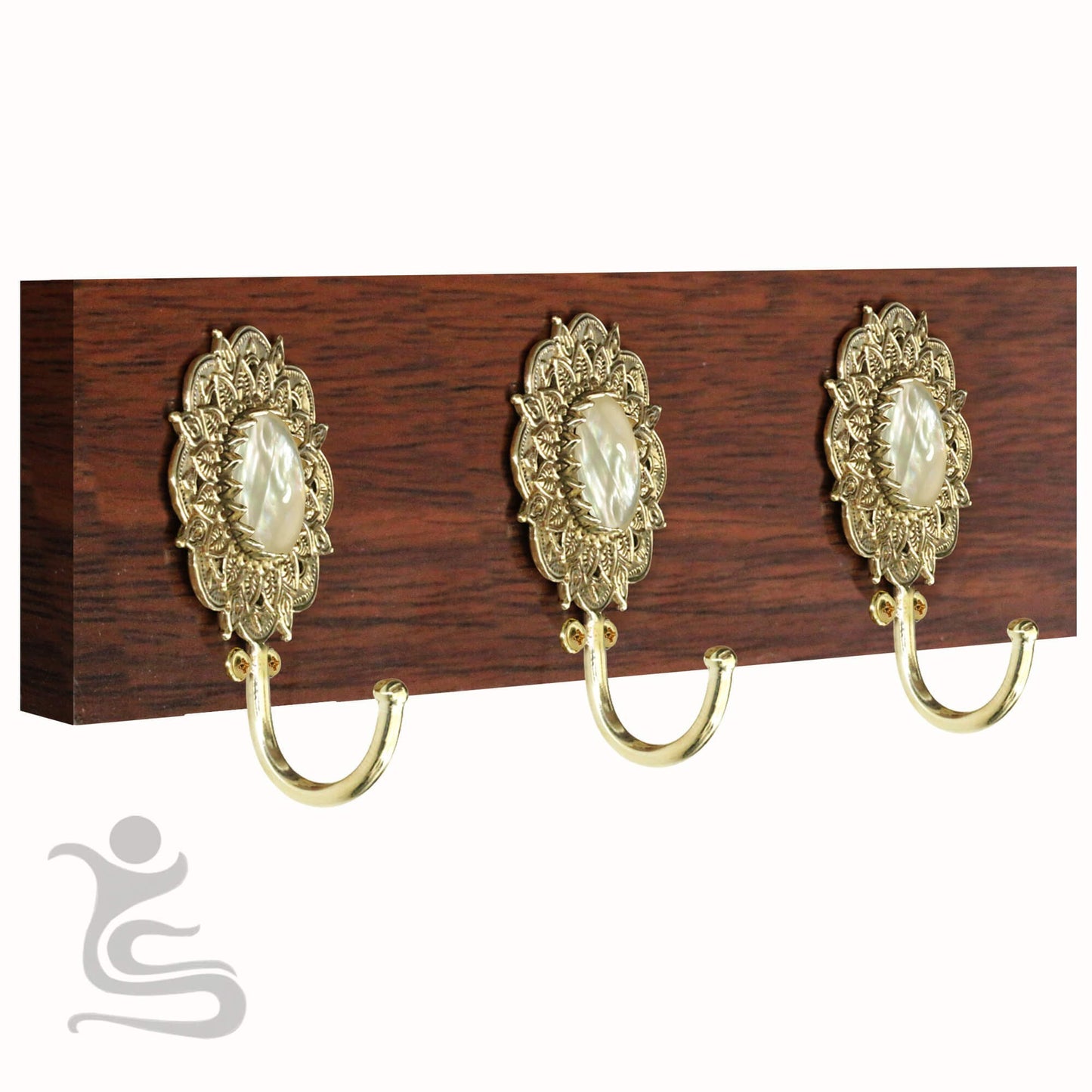 Mandala Brass Hook with inlays