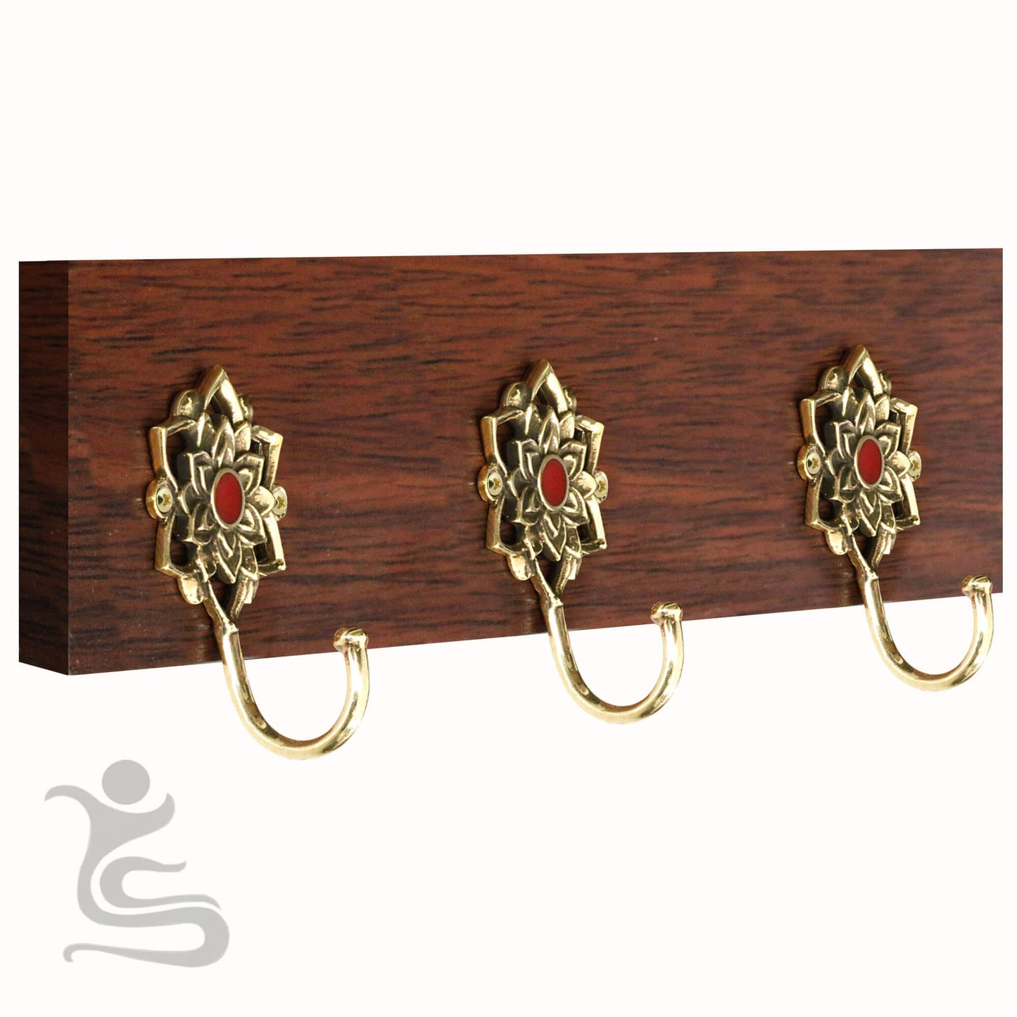 Mandala Brass Hook with inlays