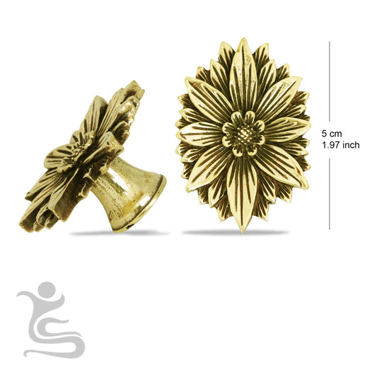 Rose flower decorative brass pulls , drawerpull, brawet knobs