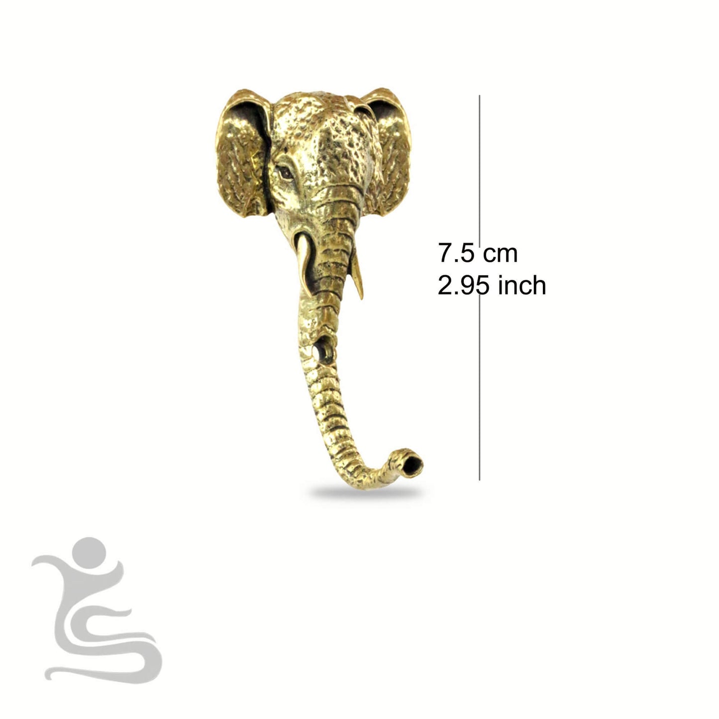 Intricate sculptured Brass Hook